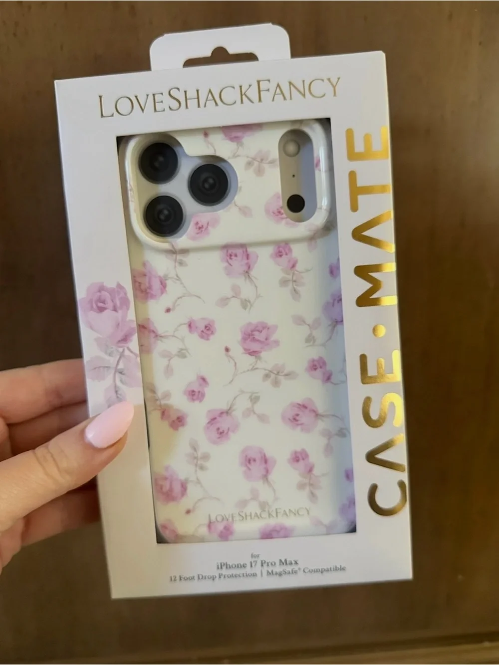 LoveShackFancy Pink Floral iPhone Case